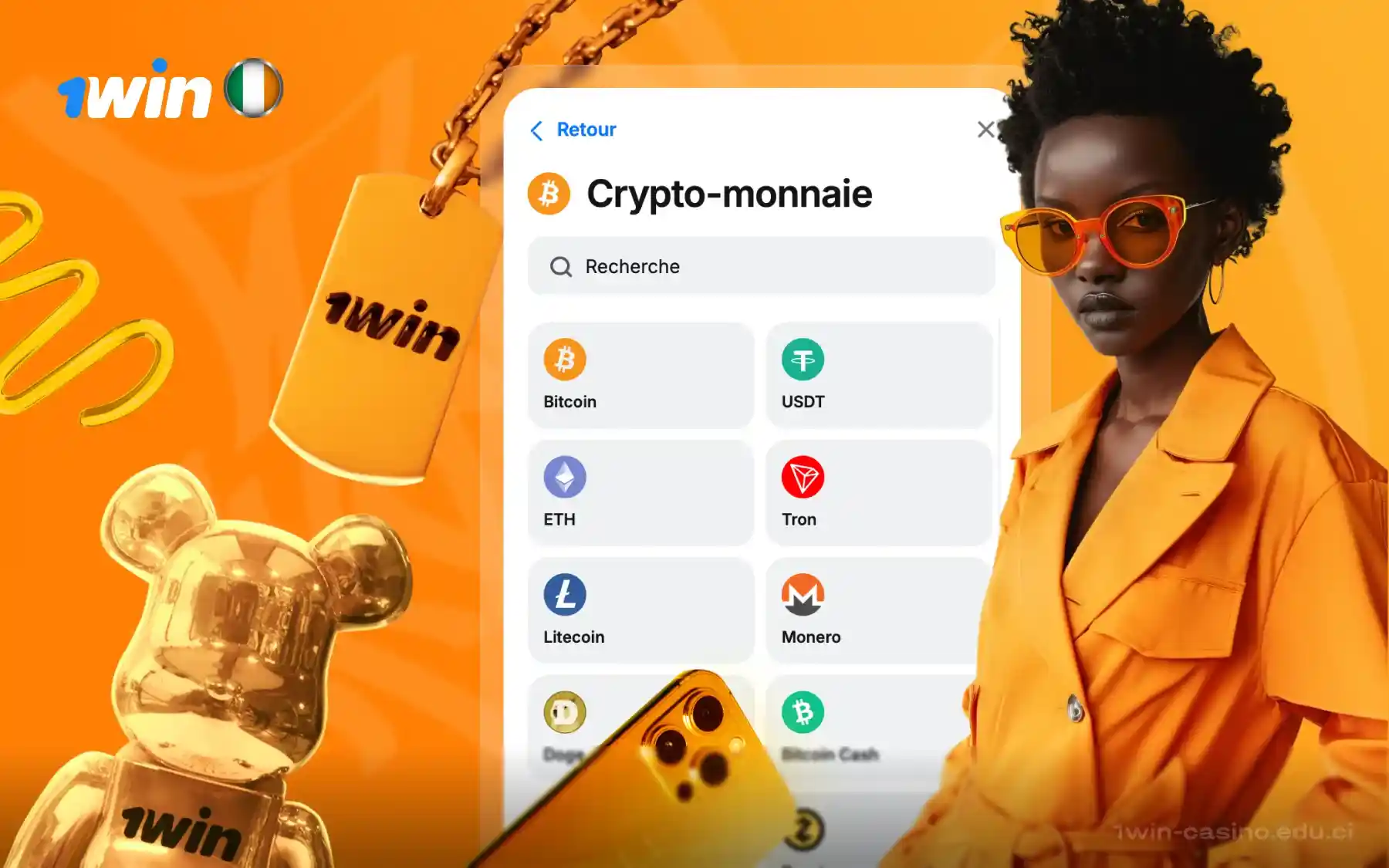 1win crypto monnanie